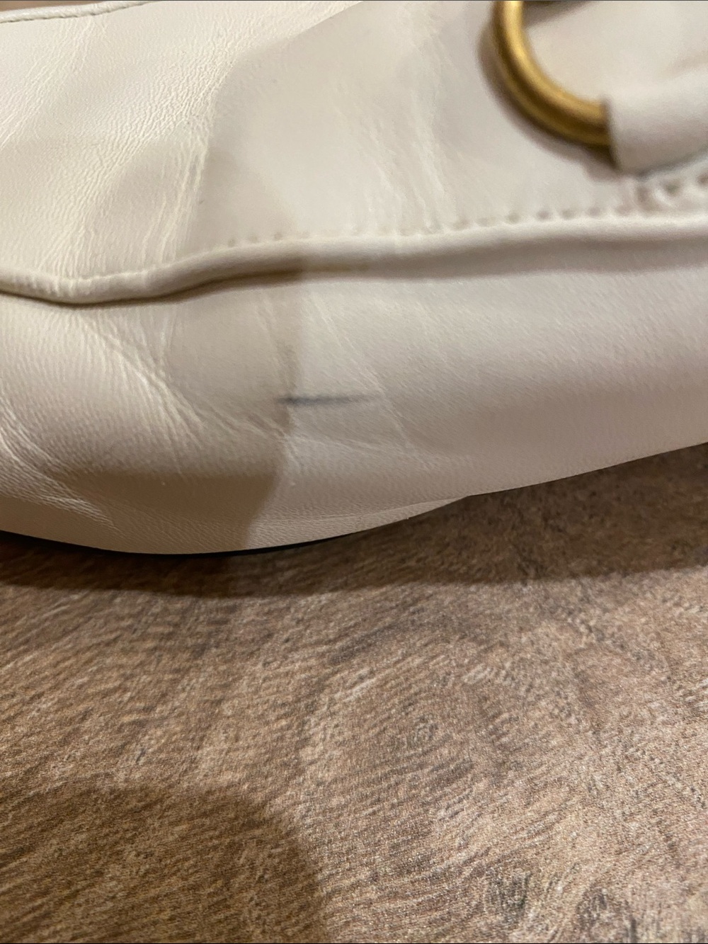 Gucci Cream Leather Horsebit Backless Mules - Picture 6 of 10